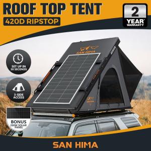 San Hima Kalbarri Lite Rooftop Tent and Solar Panel