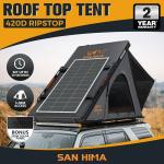 San Hima Kalbarri Lite Rooftop Tent and Solar Panel