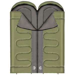 Night Cat Double Sleeping Bag for Cold Weather Camping