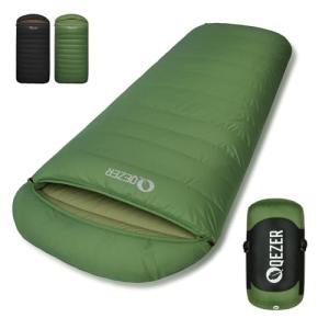 QEZER XXL 0 Degree Winter Down Sleeping Bag