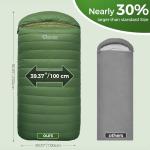 QEZER XXL 0 Degree Winter Down Sleeping Bag