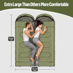 Night Cat Double Sleeping Bag for Cold Weather Camping