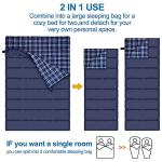 Queen Size Waterproof Double Flannel Sleeping Bag