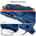 Lightweight Duck Down Camping Sleeping Bag - Blue