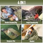 Night Cat Double Sleeping Bag for Cold Weather Camping