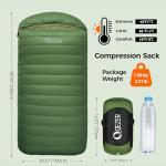 QEZER XXL 0 Degree Winter Down Sleeping Bag