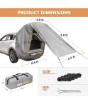 HEYTRIP Waterproof SUV Tailgate Tent with Awning