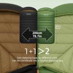 QEZER XXL 0 Degree Winter Down Sleeping Bag
