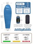 QEZER Ultralight Down Sleeping Bag for Cold Weather