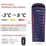 QEZER Ultralight Down Sleeping Bag for Camping