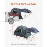 5.2ft Truck Bed Tent with Awning for Two