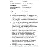 2-Person Waterproof Truck Bed Tent for Camping