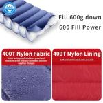 QEZER Ultralight Down Sleeping Bag for Camping