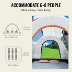 VEVOR SUV Camping Tent with Rainfly and Bag