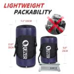 QEZER Ultralight Down Sleeping Bag for Camping