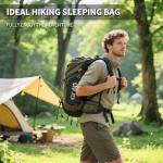 QEZER Ultralight Down Sleeping Bag for All Ages