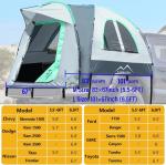 Waterproof Truck Tent for 5.5-6.5 Ft Beds