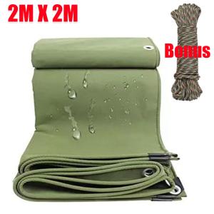 Heavy Duty Waterproof Canvas Tarp - 4 Sizes