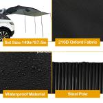 Waterproof Sun Shelter Awning for Trucks and Vans