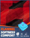 Flannel Double Sleeping Bag for Cold Weather Camping