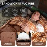 KingCamp Flannel Sleeping Bag for Cold Weather