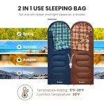 KingCamp Flannel Sleeping Bag for Cold Weather