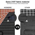 AGEMORE Double Cotton Flannel Sleeping Bag - Queen Size
