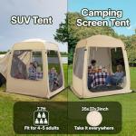 5-Person All-Weather Pop-Up Camping Screen Tent