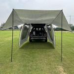 Vilemoon Portable Car Awning Tent with Mosquito Net