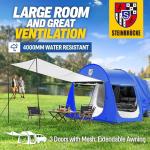 SUV Camping Tent with Awning for 4 People