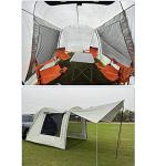 Vilemoon Portable Car Awning Tent with Mosquito Net