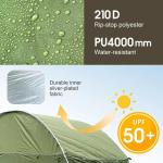 VVAXSS 4-Person SUV Camping Tent with Awning