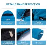 QEZER Ultralight Down Sleeping Bag for All Ages