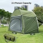 Green SUV Tent with 3 Doors - Waterproof & Portable