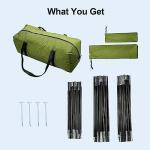 Green SUV Tent with 3 Doors - Waterproof & Portable