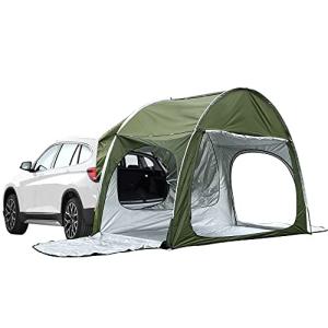 Green SUV Tent with 3 Doors - Waterproof & Portable