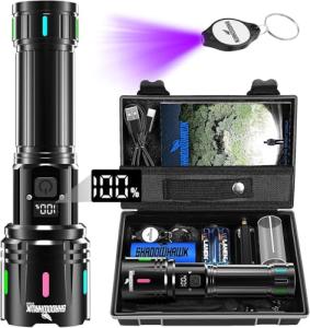 Super Bright 30000 Lumens Rechargeable Tactical Flashlight