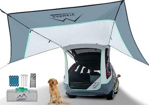 SUV Tailgate Tent with Awning and Mosquito Net