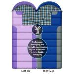 Warm T-Shaped Sleeping Bag for 3 Seasons