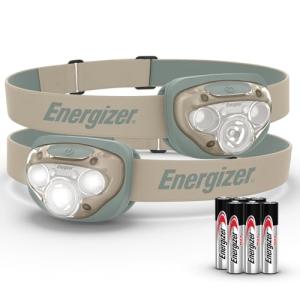 Energizer LED Headlamp PRO (2-Pack), IPX4 Water Resistant Headlamps, High-Performance Head Light for Outdoors, Camping, Running, Storm, Survival LED Light for Emergencies (Batteries Included)