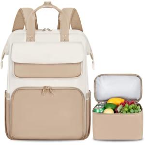 Khaki Beige Women's 15.6" Lunch Backpack