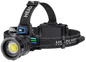 WWOAA 4000 Lumen Rechargeable Waterproof LED Headlamp