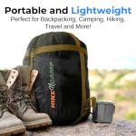 SereneLife Lightweight Mummy Sleeping Bag for Camping