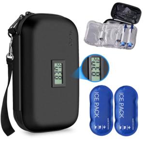 TSA Approved Insulin Cooler Travel Case with Thermometer