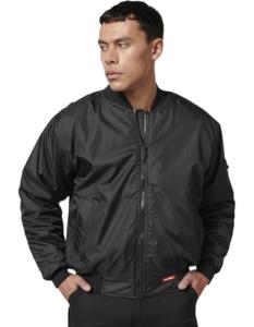 Men's Waterproof Black Bomber Jacket by Hard Yakka