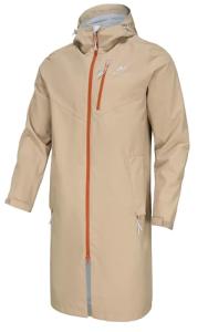 Men's Waterproof Long Rain Jacket with Hood