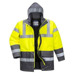 Hi-Vis Waterproof Winter Traffic Jacket, Yellow, XL