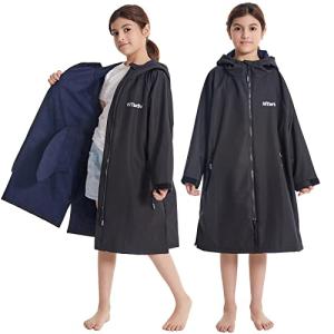 Hiturbo Kids Waterproof Swim Parka for Ages 9-13