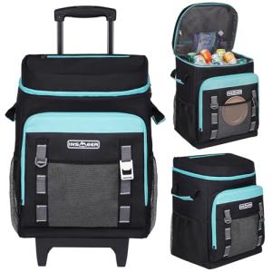 INSMEER 80 Can Collapsible Rolling Cooler Bag