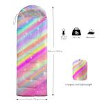 Rainbow Pink Sleeping Bag for Adults, 3 Seasons
